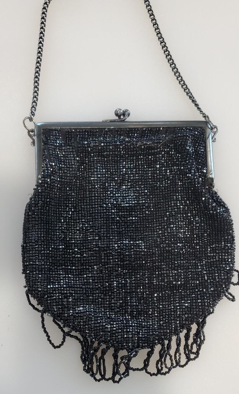 Vintage Art Deco Beaded Handbag Purse Clutch.